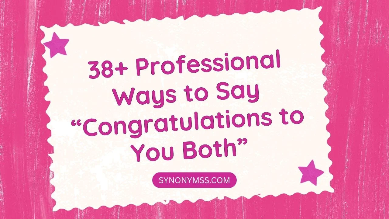 Congratulations to You Both