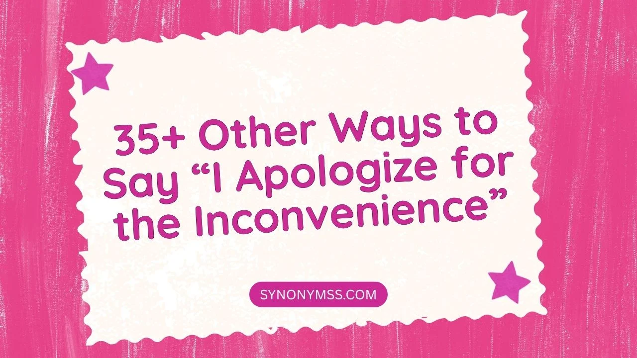 I Apologize for the Inconvenience