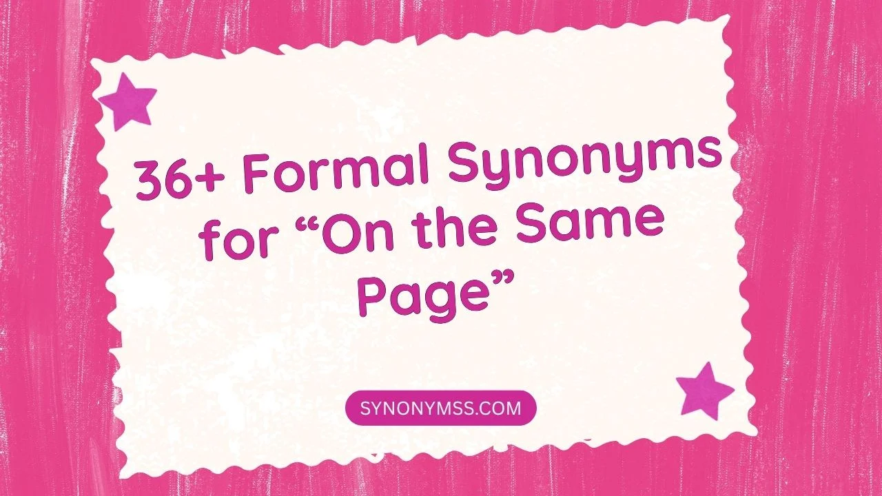 “On the Same Page”