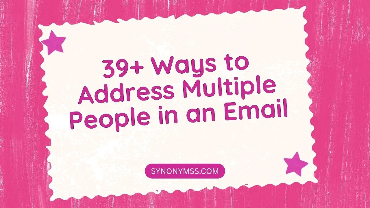 Ways to Address Multiple People in an Email