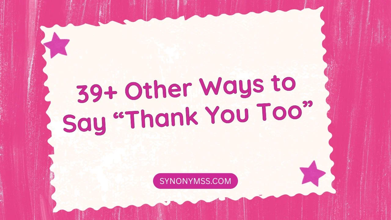 Thank You Too