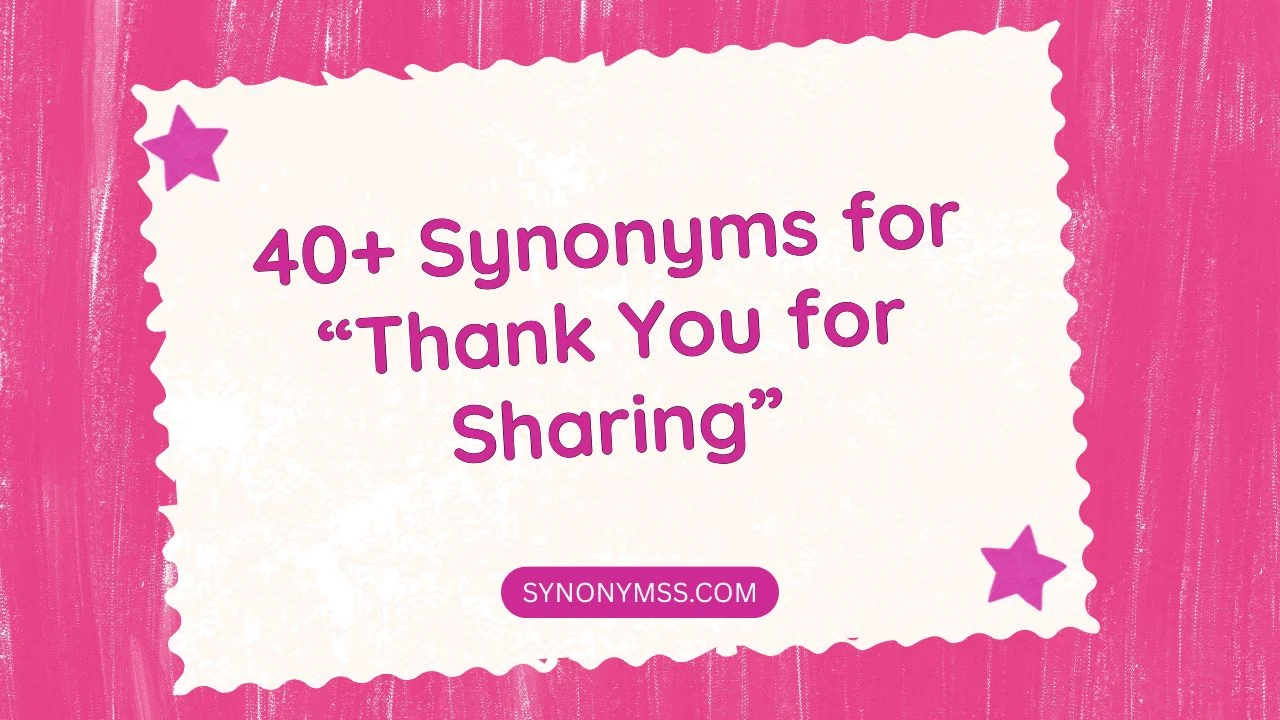 Thank You for Sharing
