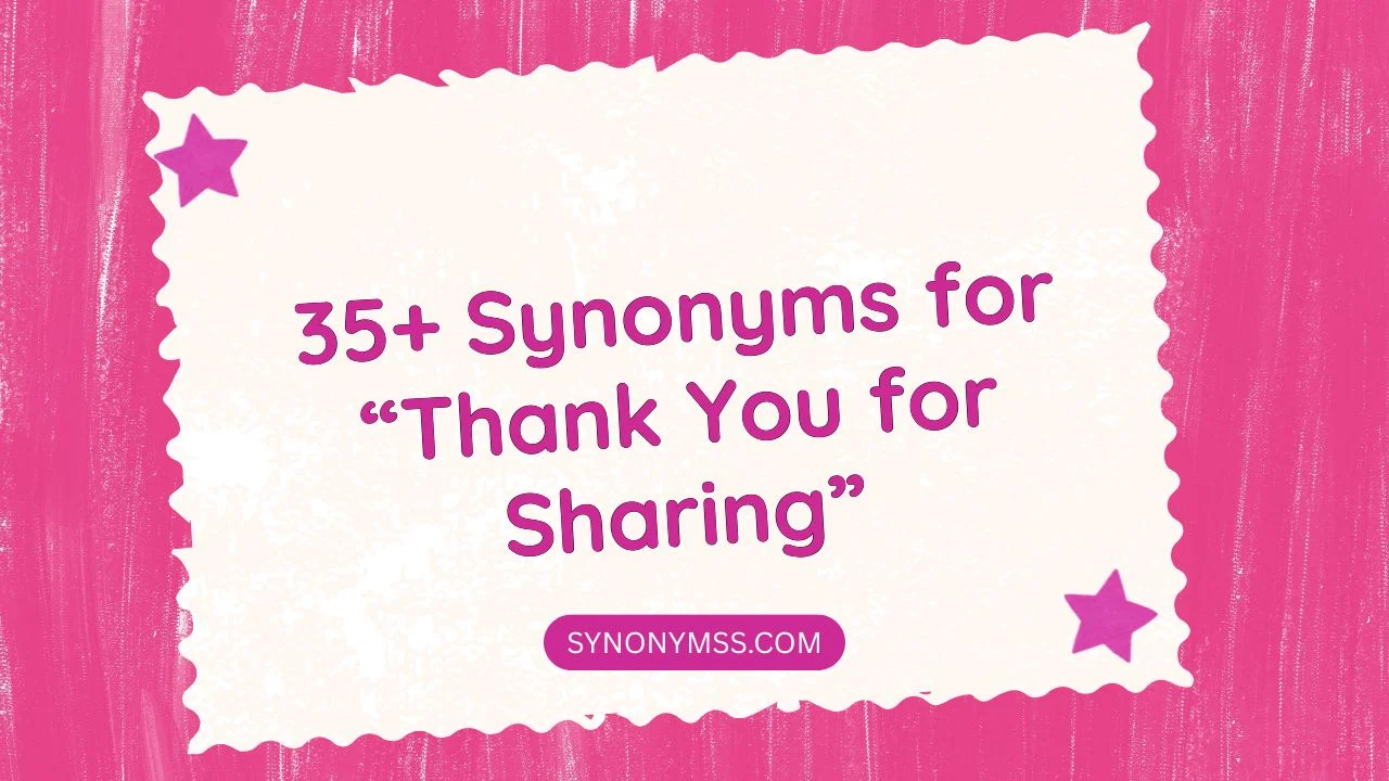 Thank You for Sharing